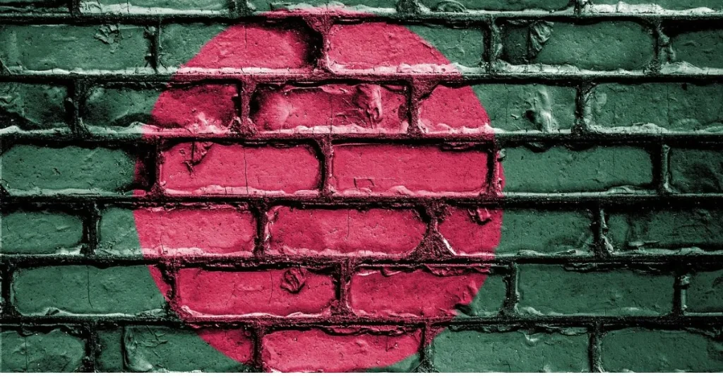 バングラデシュの国旗模様
